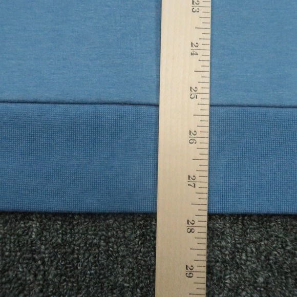 Criquet Pullover Mens Medium Blue Modal Blend Performance Quarter Zip Sweater - Picture 8 of 9